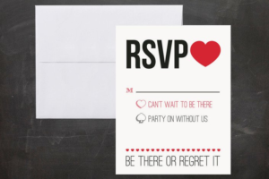 Funny RSVP: BE THERE OR REGRET IT