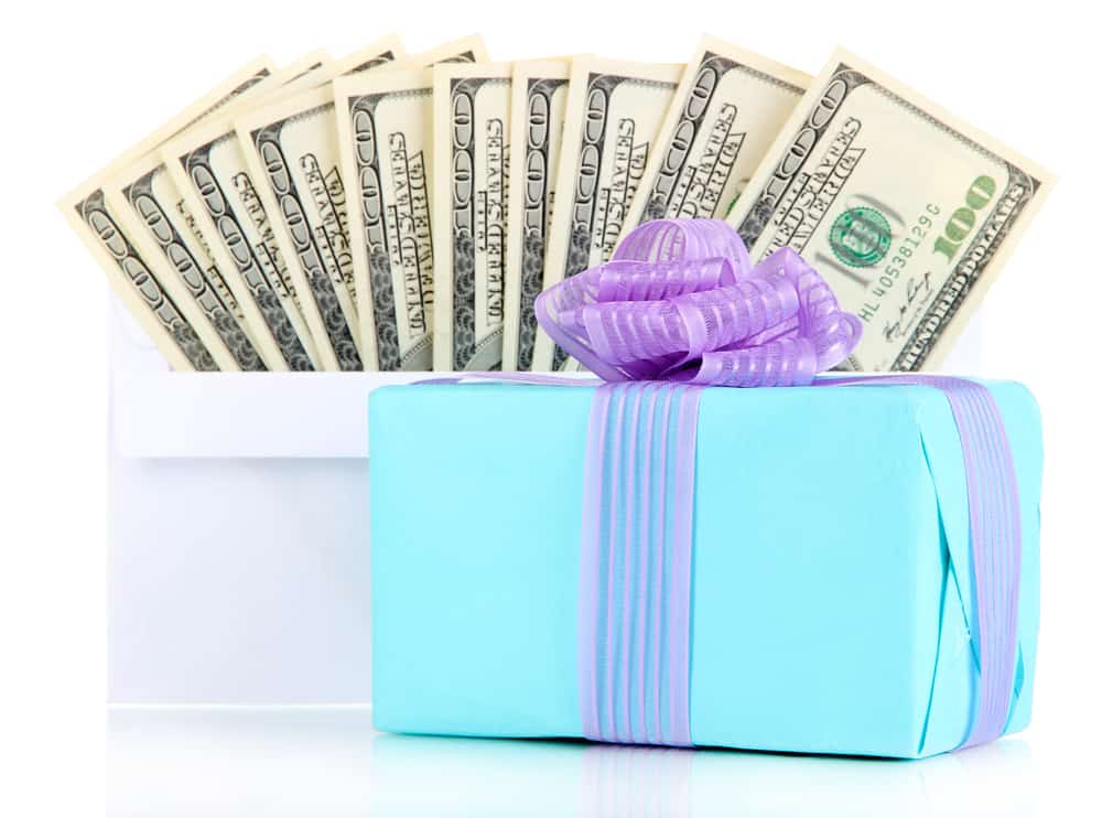 Are guests less likely to send a gift or money if the ...