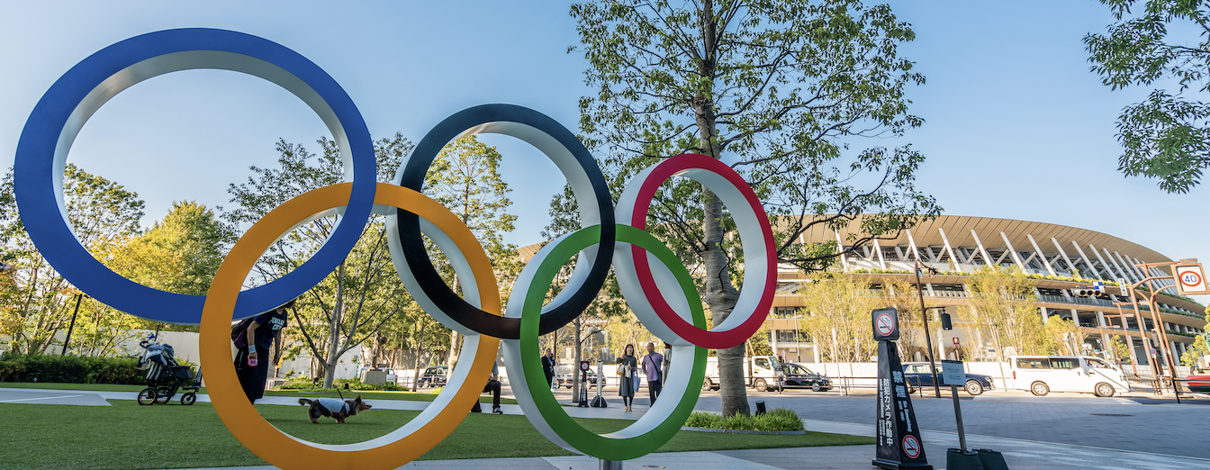 Could the 2020 Olympic Games in Tokyo be canceled due to coronavirus fears? Olympic rings in Tokyo.