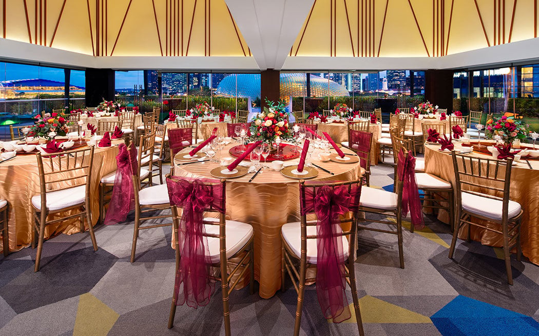 parkroyal collection marina bay wedding in Singapore