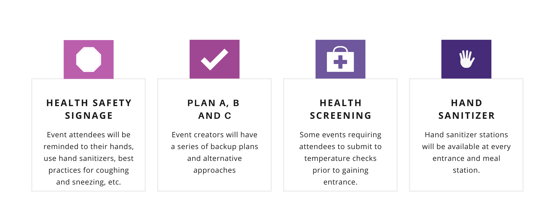 Event industry changes post COVID19 Infographic