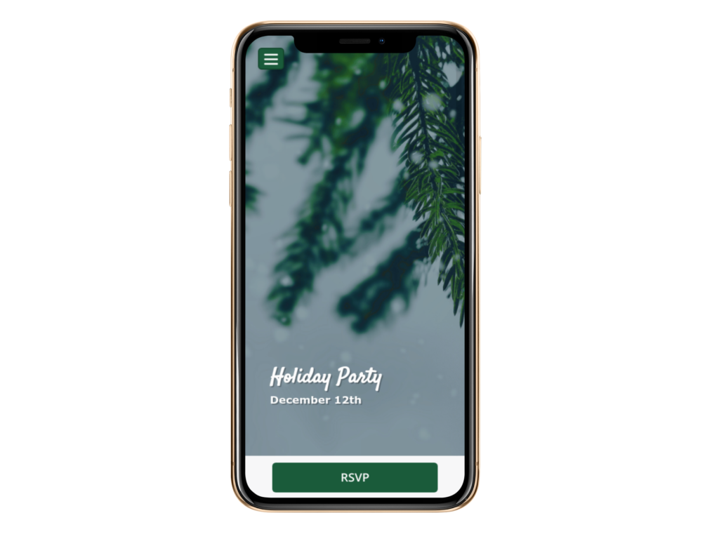 Holiday Party RSVP template