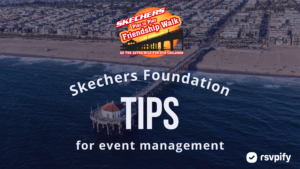 Sketchers Foundation Logo with text "Sketchers foundation tips for event management"