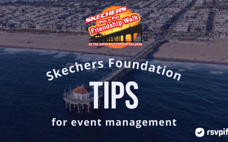 Sketchers Foundation Logo with text "Sketchers foundation tips for event management"