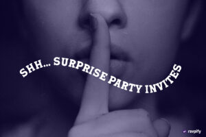 Here's what to say on a surprise birthday invitation