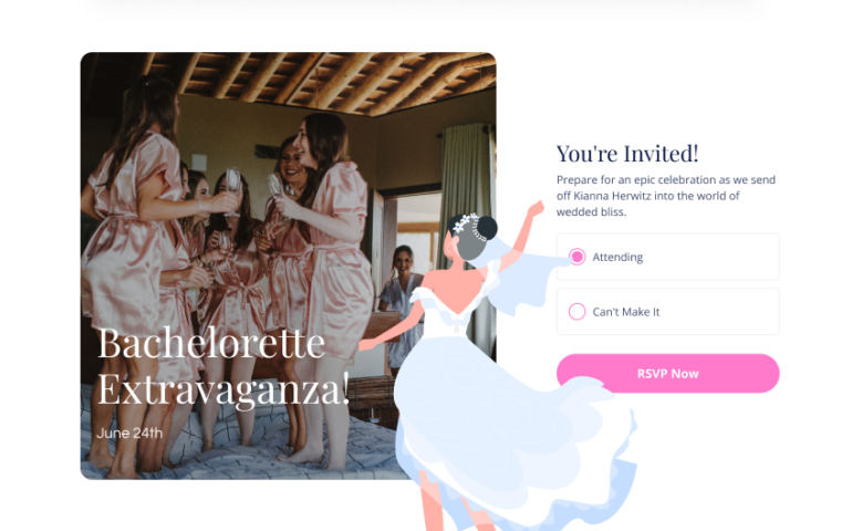 Create bachelorette invitations, collect RSVPs, and more with RSVPify