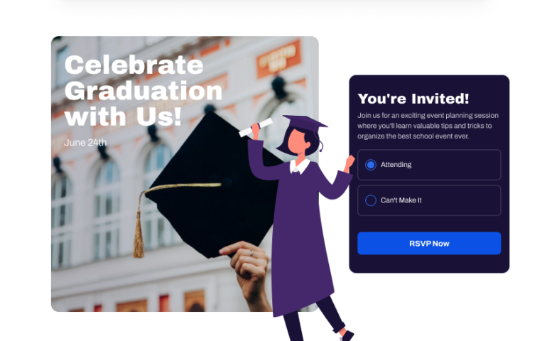 Make graduation party planning easy with RSVPify