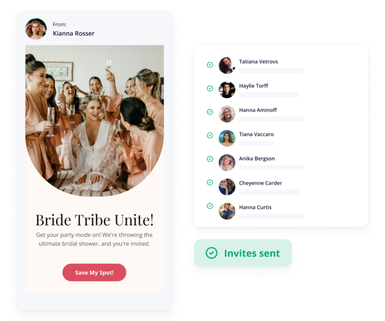 Bridal Shower RSVP site RSVPify