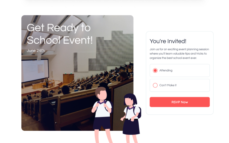 Plan your school event with RSVPify