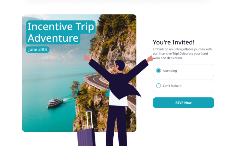 Plan an incentive trip with RSVPify