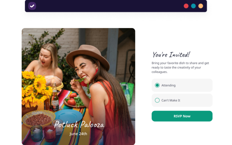 Host potluck events with RSVPify's event software