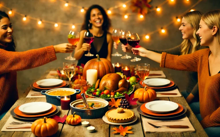 Friendsgiving ideas for 2024 for friendsgiving invitations, food, decor and more