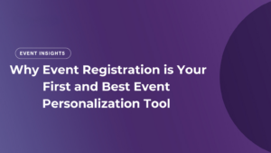 Event registration as an event personalization tool