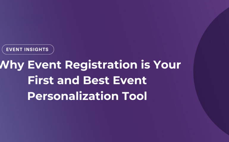 Event registration as an event personalization tool