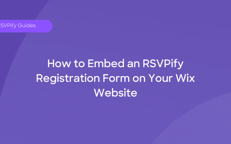 How to embed event registration form in Wix hero image