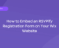 How to embed event registration form in Wix hero image