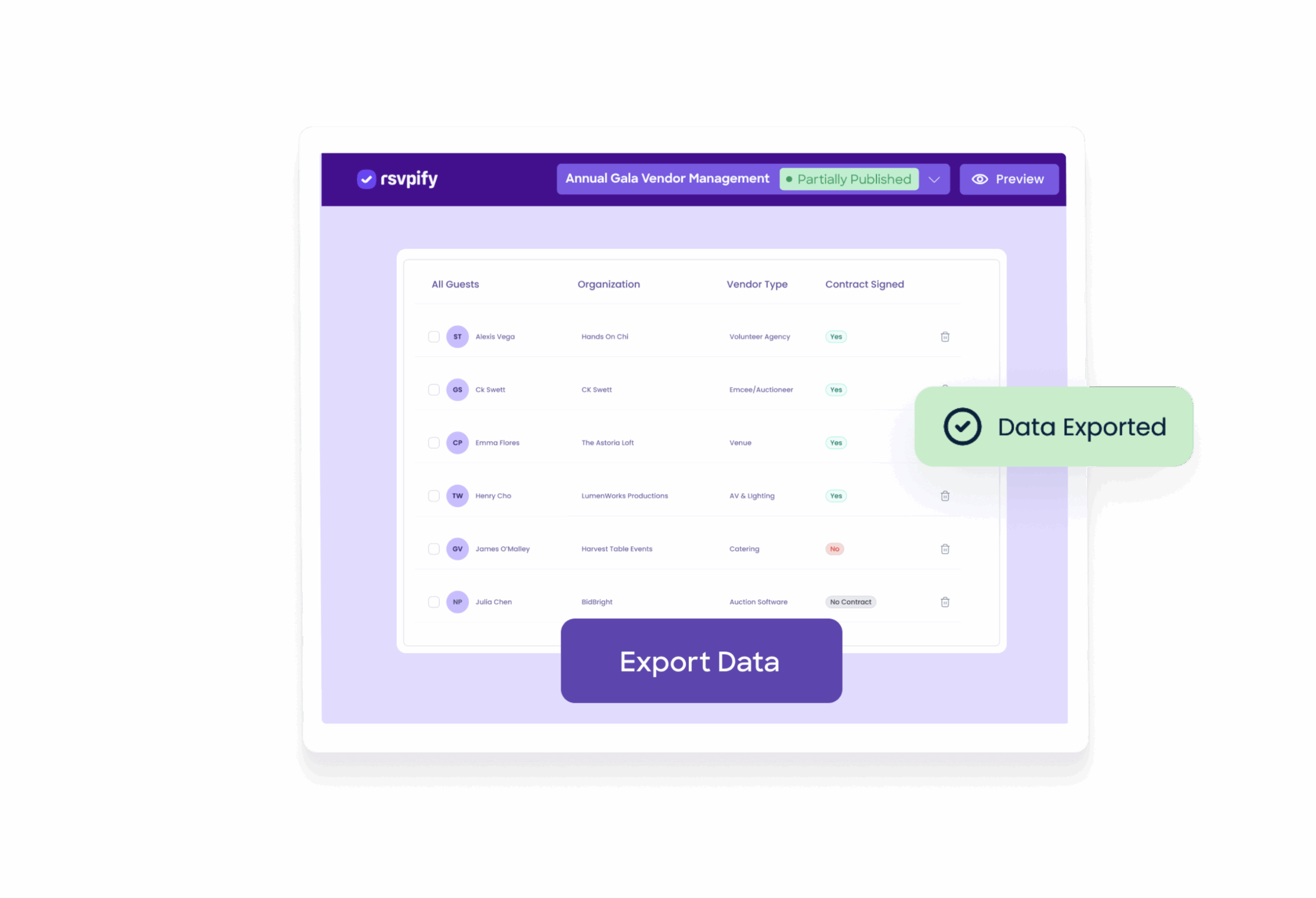 Event Guest Data Imports & Exports - RSVPify