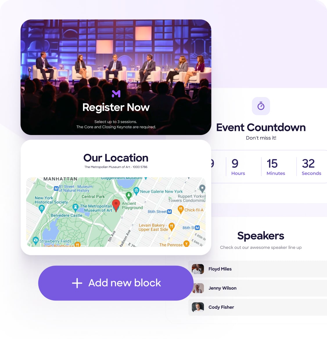 Branded landing page mock