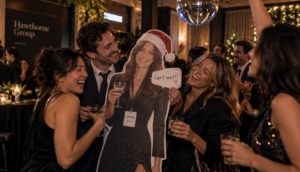 Holiday Party RSVP Response blog hero image of people